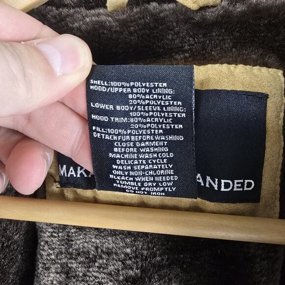 Vintage Makaveli Branded Tupac RARE Beige Puffer Jacket 14/16 Fits Sz Small Y2K - Picture 10 of 16